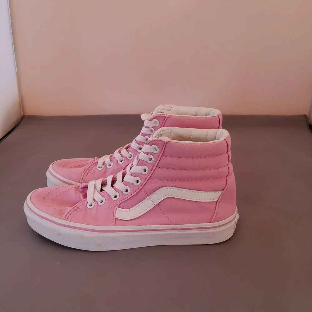 Vans hi-top unisex pink canvas sneakers - Picture 4 of 5